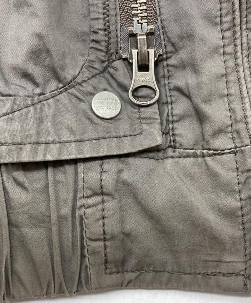 MARITHE+FRANCOIS GIRBAUD（マリテフランソワジルボー）MARITHE+FRANCOIS GIRBAUD (マリテフランソワジルボー) ジップブルゾン ブラウン サイズ:Sの古着・服飾アイテム