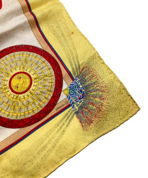 HERMES（エルメス）HERMES (エルメス) カレ90 イエローの古着・服飾アイテム