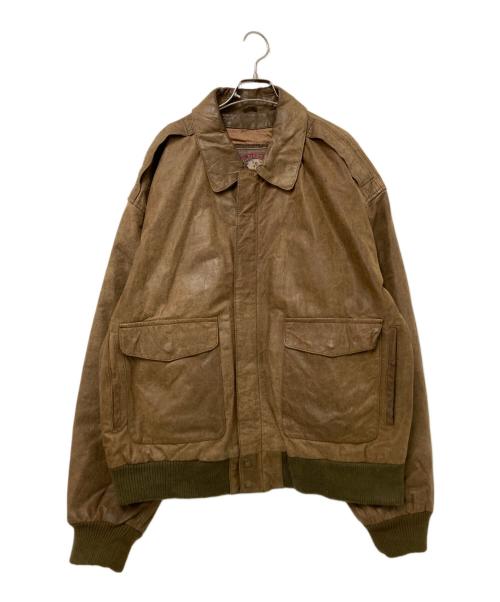 ADVENTURE BOUND（アドヴェンチャーバウンド）ADVENTURE BOUND (アドヴェンチャーバウンド) レザージャケット ブラウン サイズ:XLの古着・服飾アイテム