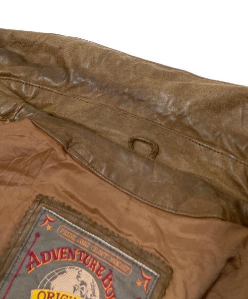 ADVENTURE BOUND（アドヴェンチャーバウンド）ADVENTURE BOUND (アドヴェンチャーバウンド) レザージャケット ブラウン サイズ:XLの古着・服飾アイテム