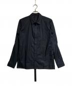 DEVOAデヴォア）の古着「ジップアップシャツ」｜ブラック