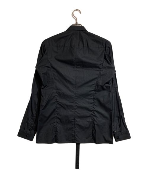 DEVOA（デヴォア）DEVOA (デヴォア) ジップアップシャツ ブラック サイズ:2の古着・服飾アイテム