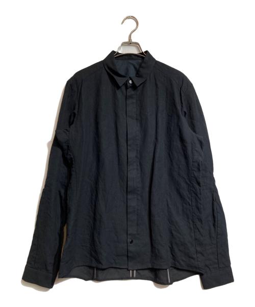 DEVOA（デヴォア）DEVOA (デヴォア) ジップアップシャツ ブラック サイズ:5の古着・服飾アイテム