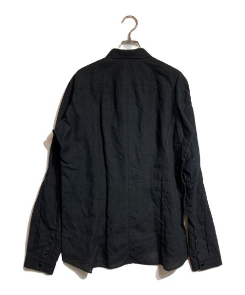 DEVOA（デヴォア）DEVOA (デヴォア) ジップアップシャツ ブラック サイズ:5の古着・服飾アイテム