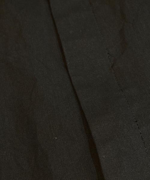 DEVOA（デヴォア）DEVOA (デヴォア) ジップアップシャツ ブラック サイズ:5の古着・服飾アイテム