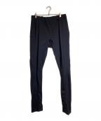 DEVOAデヴォア）の古着「立体裁断ストライプパンツ」｜ネイビー