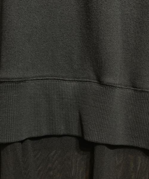 Graphpaper（グラフペーパー）Graphpaper (グラフペーパー) Strap Collar Layered Sweat Dress ブラック サイズ:00の古着・服飾アイテム