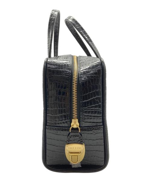 TOUT Y EST（トゥティエ）TOUT Y EST (トゥティエ) SAC LOQUET CROCO BLACK ブラックの古着・服飾アイテム