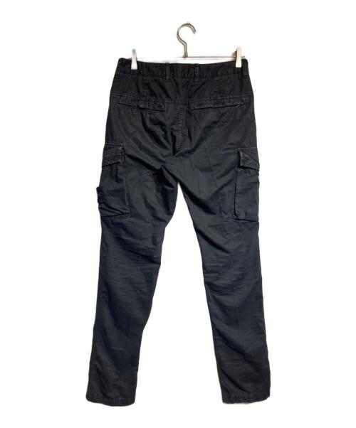 STONE ISLAND（ストーンアイランド）STONE ISLAND (ストーンアイランド) BRUSHED COTTON CANVAS OLD EFFECT CARGO PANTS ブラック サイズ:30の古着・服飾アイテム