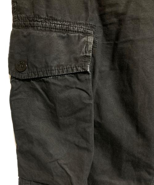 STONE ISLAND（ストーンアイランド）STONE ISLAND (ストーンアイランド) BRUSHED COTTON CANVAS OLD EFFECT CARGO PANTS ブラック サイズ:30の古着・服飾アイテム