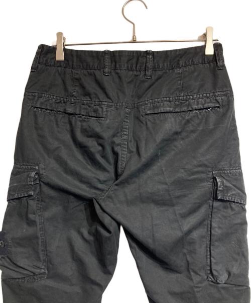 STONE ISLAND（ストーンアイランド）STONE ISLAND (ストーンアイランド) BRUSHED COTTON CANVAS OLD EFFECT CARGO PANTS ブラック サイズ:30の古着・服飾アイテム