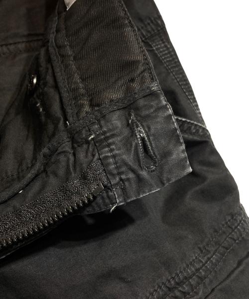 STONE ISLAND（ストーンアイランド）STONE ISLAND (ストーンアイランド) BRUSHED COTTON CANVAS OLD EFFECT CARGO PANTS ブラック サイズ:30の古着・服飾アイテム