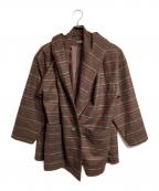 ISSEY MIYAKE PERMANENTEイッセイミヤケ ペルマネンテ）の古着「フーデッドジャケット」｜ブラウン