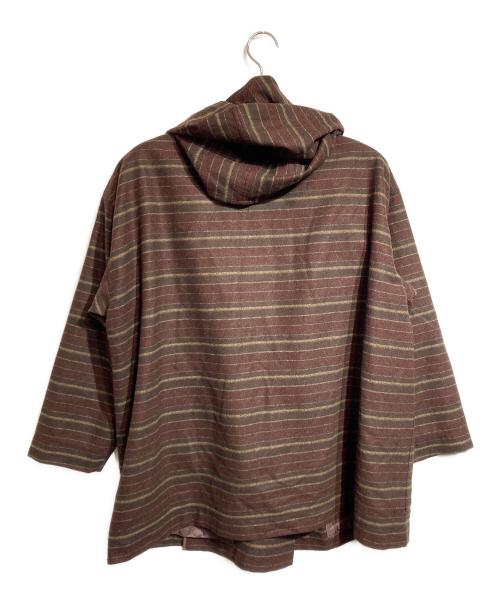 ISSEY MIYAKE PERMANENTE（イッセイミヤケ ペルマネンテ）ISSEY MIYAKE PERMANENTE (イッセイミヤケ ペルマネンテ) フーデッドジャケット ブラウン サイズ:Freeの古着・服飾アイテム