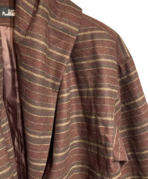 ISSEY MIYAKE PERMANENTE（イッセイミヤケ ペルマネンテ）ISSEY MIYAKE PERMANENTE (イッセイミヤケ ペルマネンテ) フーデッドジャケット ブラウン サイズ:Freeの古着・服飾アイテム