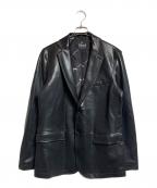 Denhamデンハム）の古着「LEATHER TAILOR JACKET」｜ブラック