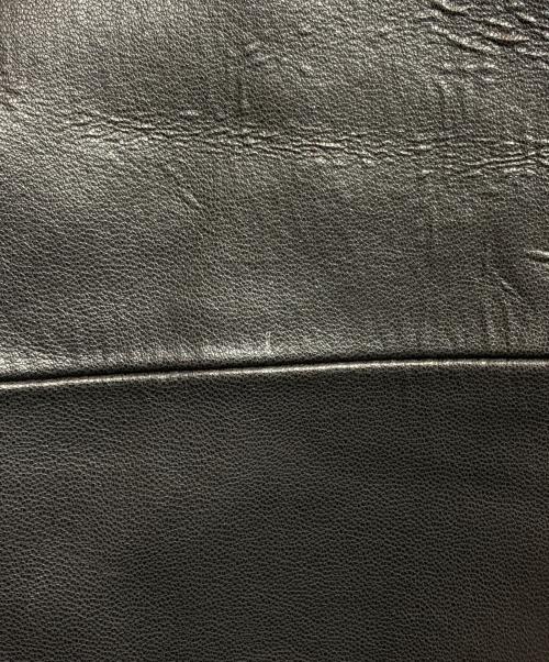 Denham（デンハム）Denham (デンハム) LEATHER TAILOR JACKET ブラック サイズ:LARGEの古着・服飾アイテム