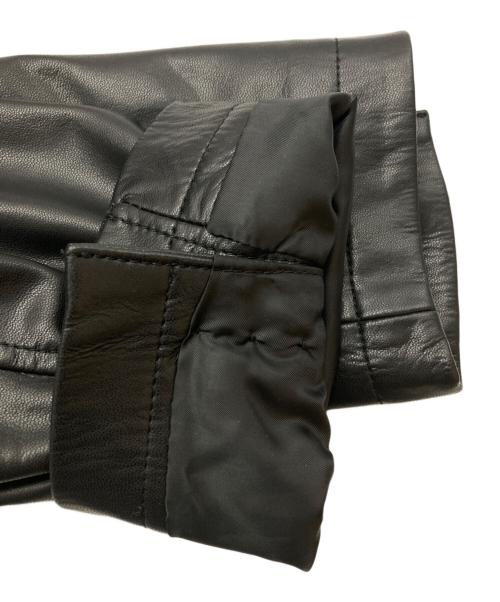 Denham（デンハム）Denham (デンハム) LEATHER TAILOR JACKET ブラック サイズ:LARGEの古着・服飾アイテム