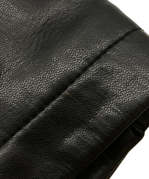 Denham（デンハム）Denham (デンハム) LEATHER TAILOR JACKET ブラック サイズ:LARGEの古着・服飾アイテム