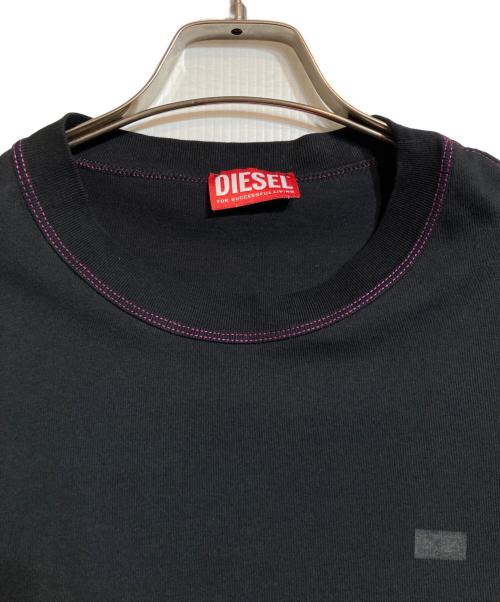 DIESEL（ディーゼル）DIESEL (ディーゼル) ロングスリーブカットソー ブラック サイズ:Mの古着・服飾アイテム