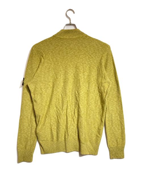 STONE ISLAND（ストーンアイランド）STONE ISLAND (ストーンアイランド) ニットブルゾン イエロー サイズ:XLの古着・服飾アイテム