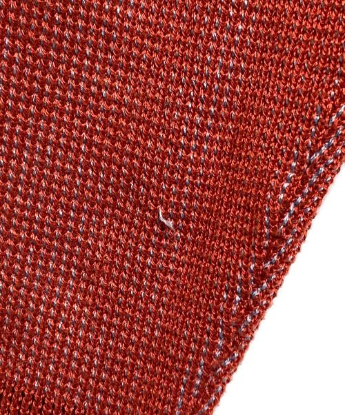 STONE ISLAND（ストーンアイランド）STONE ISLAND (ストーンアイランド) ロゴパッチジップアップニット レッド サイズ:Lの古着・服飾アイテム