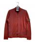 STONE ISLAND（ストーンアイランド）の古着「ロゴパッチジップアップニット」｜レッド