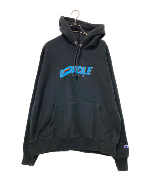 DOMICILE（ドミサイル）DOMICILE (ドミサイル) プルオーバーパーカー ブラック サイズ:XLの古着・服飾アイテム