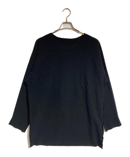 A POC ISSEY MIYAKE（エイポックイッセイミヤケ）A POC ISSEY MIYAKE (エイポックイッセイミヤケ) フラットガーメントニット ブラック サイズ:3の古着・服飾アイテム