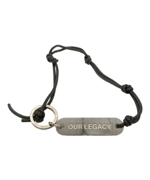 OUR LEGACY（アワーレガシー）OUR LEGACY (アワーレガシー) ロゴプレート キーリング シルバー×ブラックの古着・服飾アイテム
