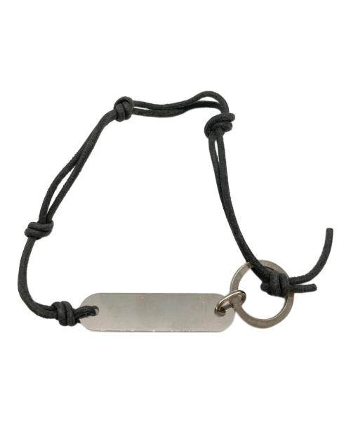 OUR LEGACY（アワーレガシー）OUR LEGACY (アワーレガシー) ロゴプレート キーリング シルバー×ブラックの古着・服飾アイテム