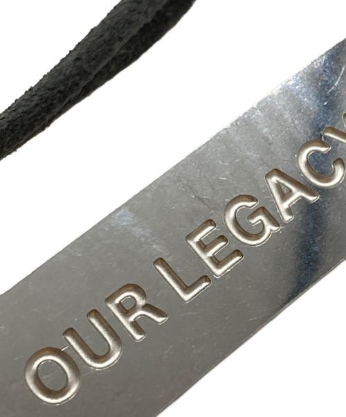 OUR LEGACY（アワーレガシー）OUR LEGACY (アワーレガシー) ロゴプレート キーリング シルバー×ブラックの古着・服飾アイテム