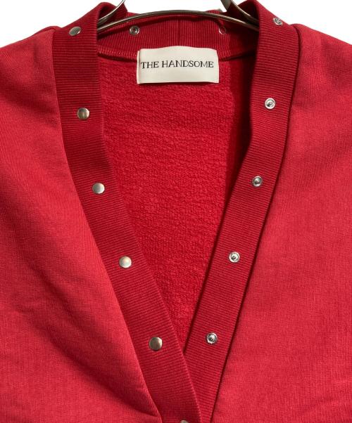 THE HAND SOME（ハンサム）THE HAND SOME (ハンサム) スウェットカーディガン レッド サイズ:Freeの古着・服飾アイテム
