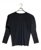 HOMME PLISSE ISSEY MIYAKEオム プリッセ イッセイ ミヤケ）の古着「BASICSカットソー」｜ブラック