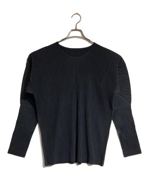 HOMME PLISSE ISSEY MIYAKE（オム プリッセ イッセイ ミヤケ）HOMME PLISSE ISSEY MIYAKE (オム プリッセ イッセイ ミヤケ) BASICSカットソー ブラック サイズ:3の古着・服飾アイテム