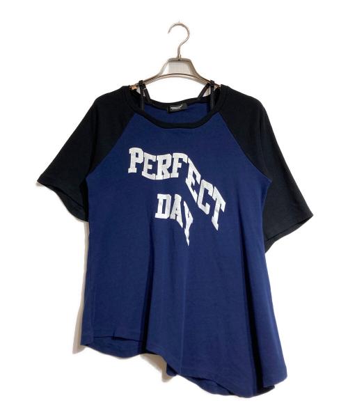 UNDERCOVER（アンダーカバー）UNDERCOVER (アンダーカバー) コットンラグランカットソー ネイビー サイズ:1の古着・服飾アイテム