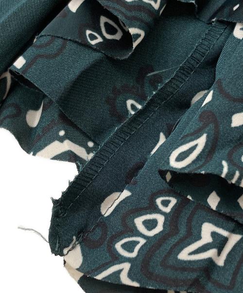 sacai（サカイ）sacai (サカイ) バンダナ柄ラップスカート ネイビーの古着・服飾アイテム