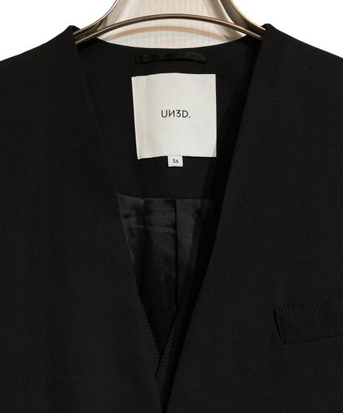 UN3D.（アンスリード）UN3D. (アンスリード) CUT OUT DETAIL JK ブラック サイズ:36の古着・服飾アイテム