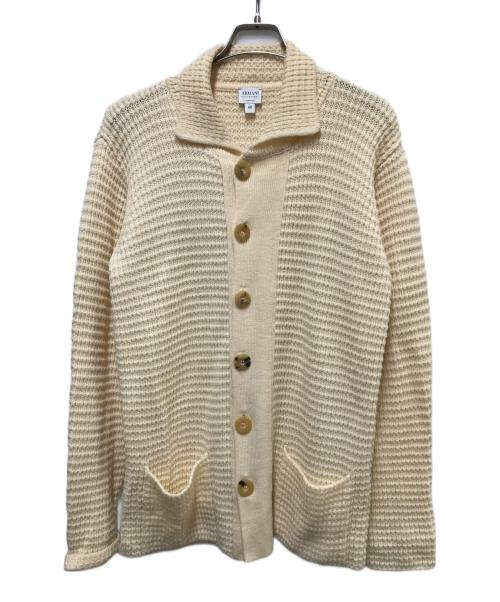 ARMANI COLLEZIONI（アルマーニ コレツィオーニ）ARMANI COLLEZIONI (アルマーニ コレツィオーニ) ニットカーディガン アイボリー サイズ:48の古着・服飾アイテム