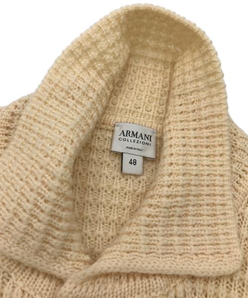 ARMANI COLLEZIONI（アルマーニ コレツィオーニ）ARMANI COLLEZIONI (アルマーニ コレツィオーニ) ニットカーディガン アイボリー サイズ:48の古着・服飾アイテム