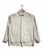 POLYPLOIDポリプロイド）の古着「SHIRT JACKET」｜ベージュ