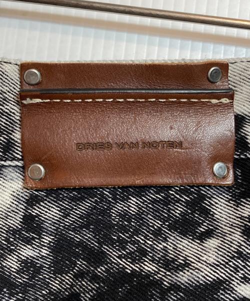 DRIES VAN NOTEN（ドリスヴァンノッテン）DRIES VAN NOTEN (ドリスヴァンノッテン) アシッドウォッシュデニムパンツ ブラック サイズ:30の古着・服飾アイテム