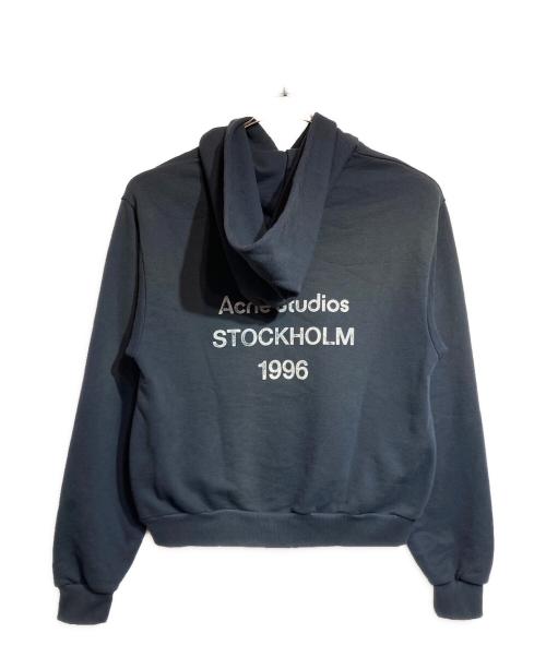 Acne studios（アクネ ストゥディオス）Acne studios (アクネ ストゥディオス) ロゴフーディセーター ネイビー サイズ:XSの古着・服飾アイテム
