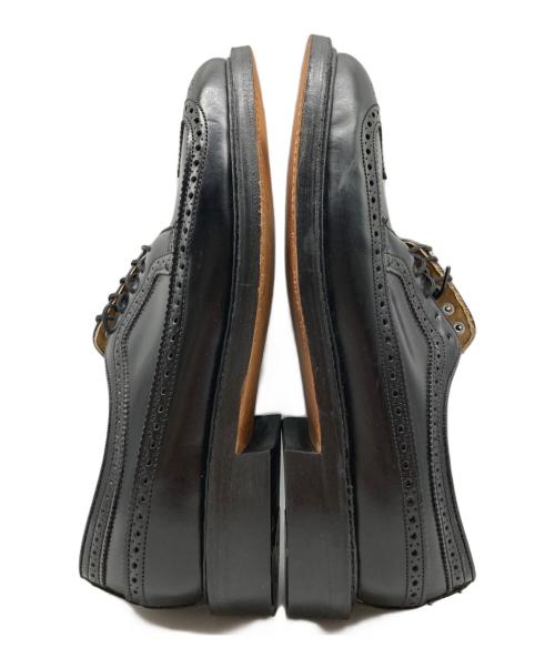 MR MARTI（マルマーティン）MR MARTI (マルマーティン) Fire Dept WingTip Leather Shoes ブラック サイズ:9の古着・服飾アイテム