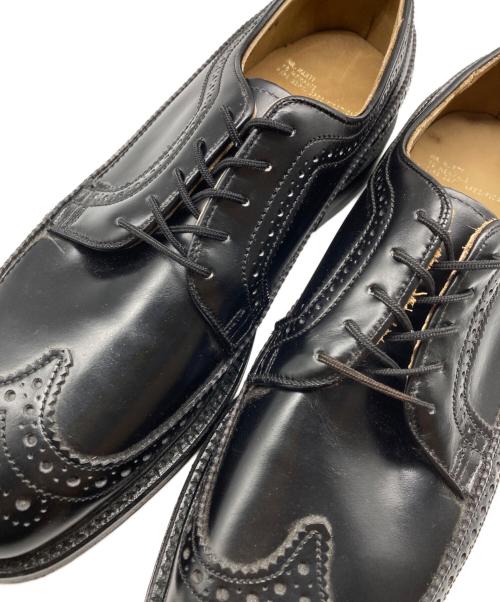 MR MARTI（マルマーティン）MR MARTI (マルマーティン) Fire Dept WingTip Leather Shoes ブラック サイズ:9の古着・服飾アイテム
