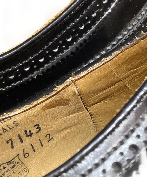 MR MARTI（マルマーティン）MR MARTI (マルマーティン) Fire Dept WingTip Leather Shoes ブラック サイズ:9の古着・服飾アイテム