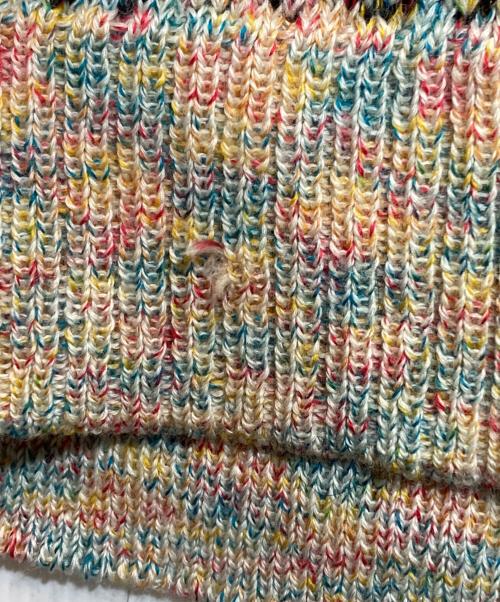 masu（エムエーエスユー）masu (エムエーエスユー) CANDY LONG KNIT VEST マルチカラー サイズ:46の古着・服飾アイテム