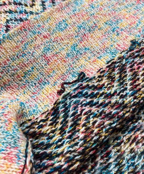 masu（エムエーエスユー）masu (エムエーエスユー) CANDY LONG KNIT VEST マルチカラー サイズ:46の古着・服飾アイテム