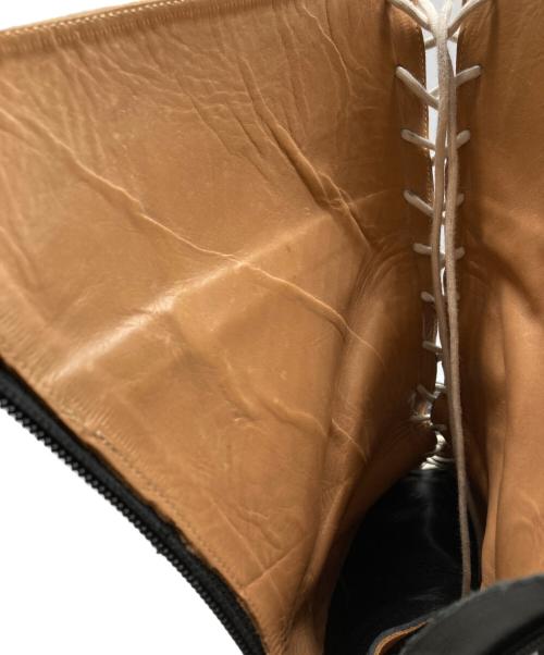 CHARLES JEFFREY LOVERBOY（チャールズ ジェフリー ラバーボーイ）CHARLES JEFFREY LOVERBOY (チャールズ ジェフリー ラバーボーイ) レースアップヒールブーツ ブラック サイズ:43の古着・服飾アイテム