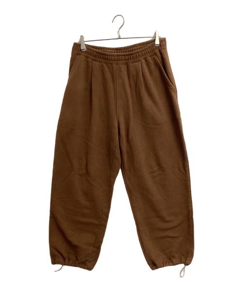 SOFTHYPHEN（ソフトハイフン）SOFTHYPHEN (ソフトハイフン) タックスウェットパンツ ブラウン サイズ:04の古着・服飾アイテム